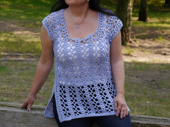 Häkelanleitung Netzshirt alle Größen oversize Summer Kollektion No.6