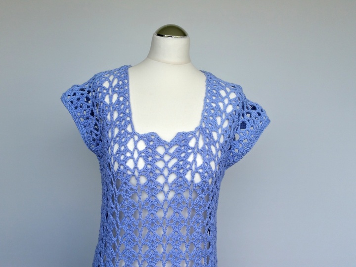 Häkelanleitung Netzshirt alle Größen oversize Summer Kollektion No.6