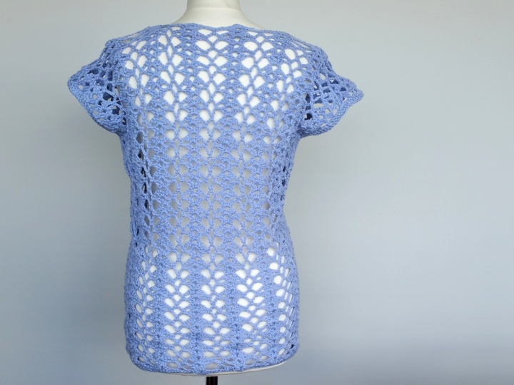 Häkelanleitung Netzshirt alle Größen oversize Summer Kollektion No.6