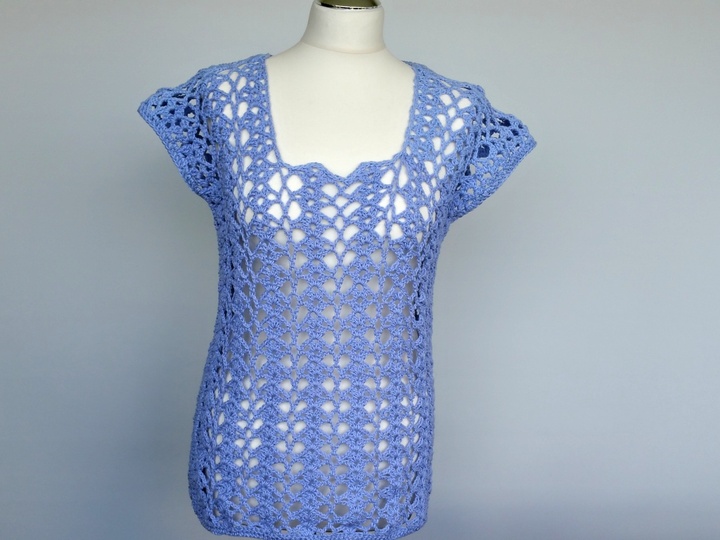 Häkelanleitung Netzshirt alle Größen oversize Summer Kollektion No.6