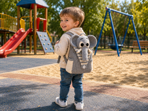 41 Häkelanleitung Rucksack Kinderrucksack Elefant Pdf