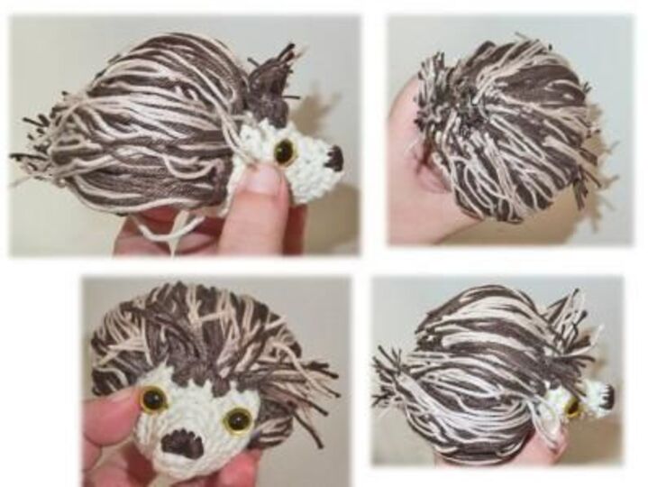 Igel zum Häkeln als Deko