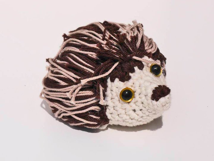 Igel zum Häkeln als Deko