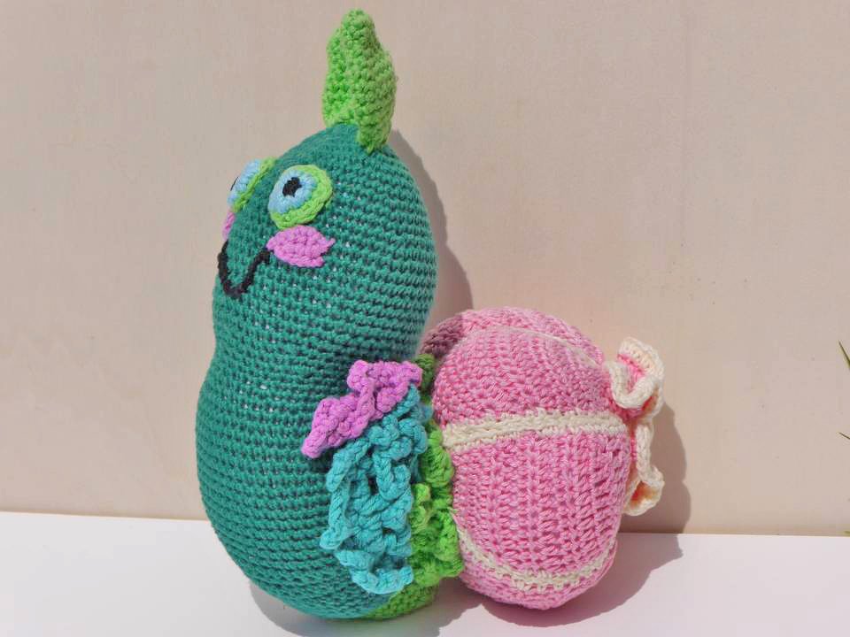 Schnecke - Blumenschnecke - Xxl - Häkelanleitung