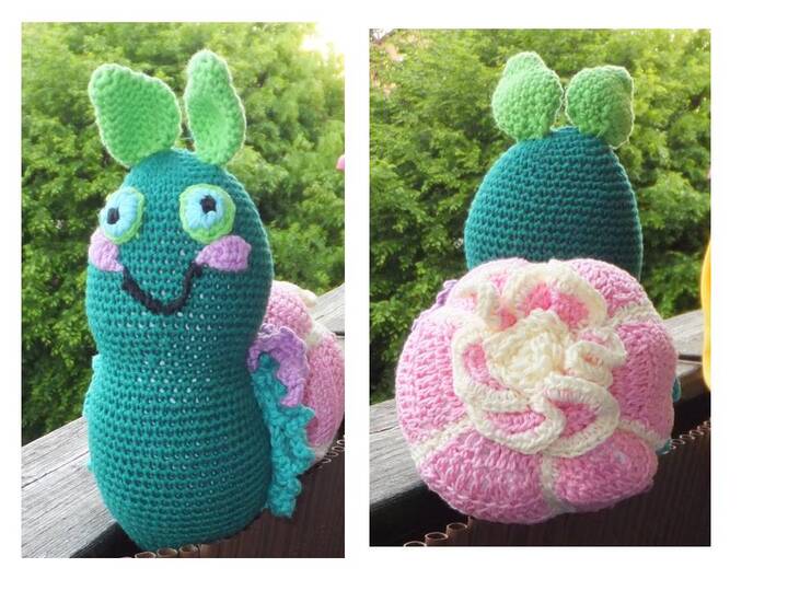 Schnecke - Blumenschnecke - Xxl - Häkelanleitung