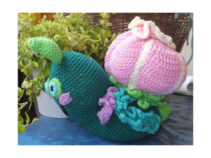 Schnecke - Blumenschnecke - Xxl - Häkelanleitung