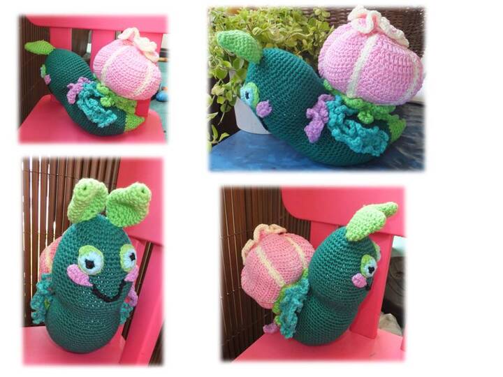 Schnecke - Blumenschnecke - Xxl - Häkelanleitung