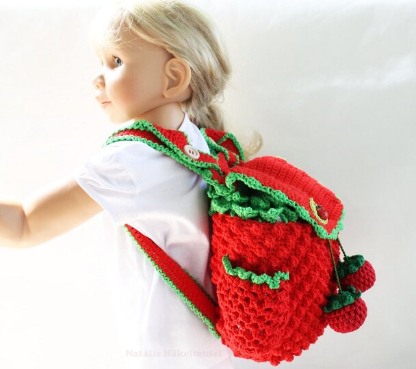 Kinderrucksack "Himbeere",  2 Var., Gr. 23 x 26 cm