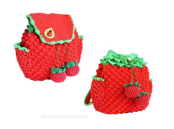 Kinderrucksack "Himbeere",  2 Var., Gr. 23 x 26 cm