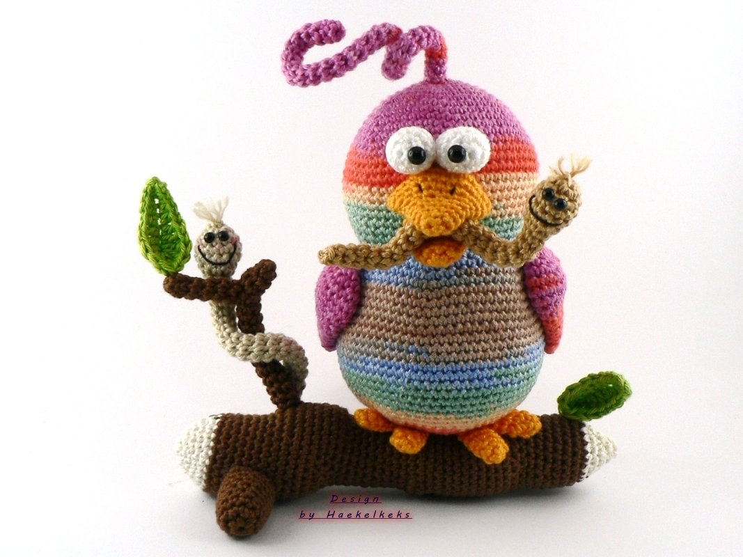 Vögelchen Vera -- Häkelanleitung von Haekelkeks®