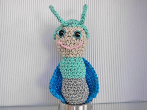 Blitzi Glühwürmchen Häkelanleitung - mit Reflektionsgarn - Sicherheit für Kinder