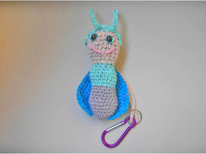 Blitzi Glühwürmchen Häkelanleitung - mit Reflektionsgarn - Sicherheit für Kinder