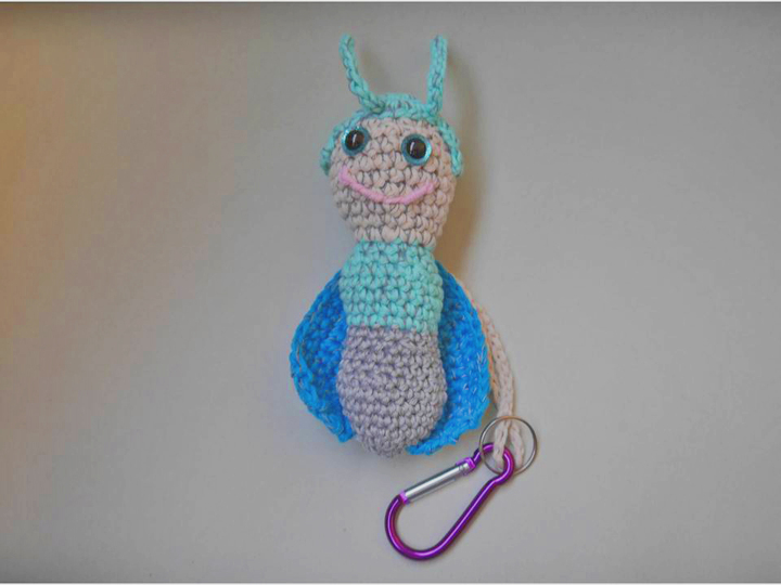 Blitzi Glühwürmchen Häkelanleitung - mit Reflektionsgarn - Sicherheit für Kinder