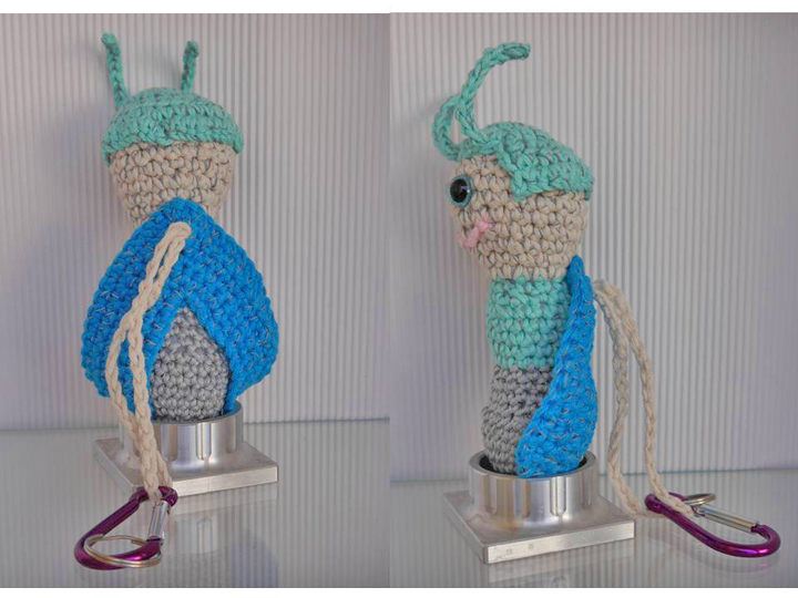 Blitzi Glühwürmchen Häkelanleitung - mit Reflektionsgarn - Sicherheit für Kinder