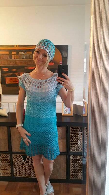Sommerkleid Kleid mit Mützen Anleitung häkeln - Bild 2