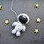 Astronaut amigurumi crochet pattern. DIY handmade toy.