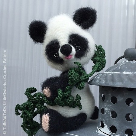119 Crochet Pattern - Panda - Amigurumi Pdf file by Pertseva Cp