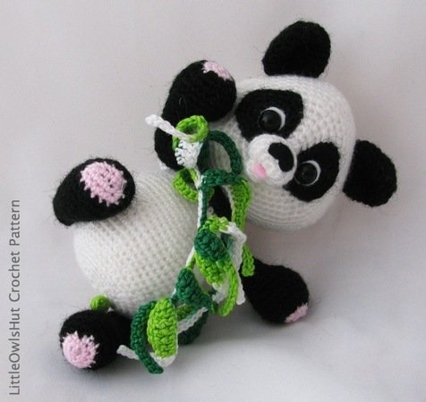 119 Crochet Pattern - Panda - Amigurumi Pdf file by Pertseva Cp