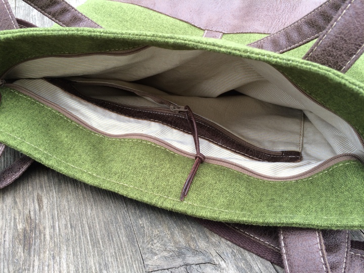 Nähanleitung und Schnittmuster: Schultertasche Hanna