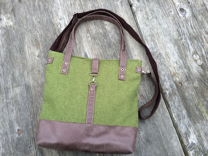 Nähanleitung und Schnittmuster: Schultertasche Hanna