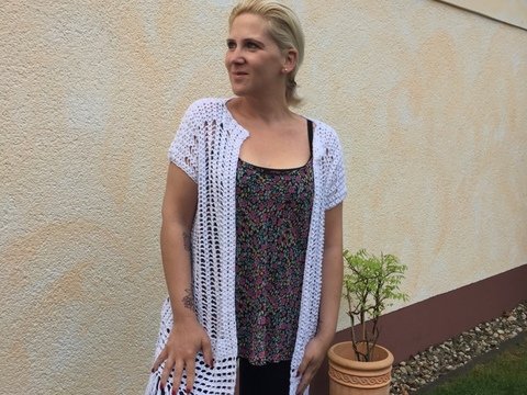 Häkelanleitung Leichte Longvest - Weste