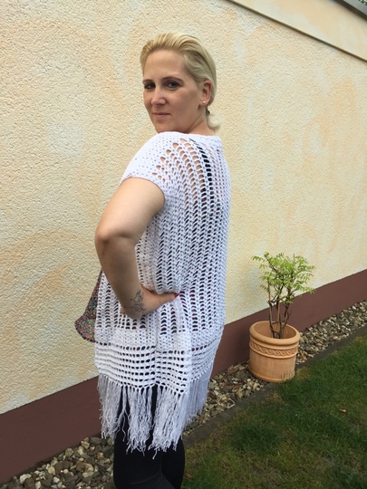 Häkelanleitung Leichte Longvest - Weste