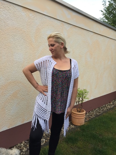 Häkelanleitung Leichte Longvest - Weste