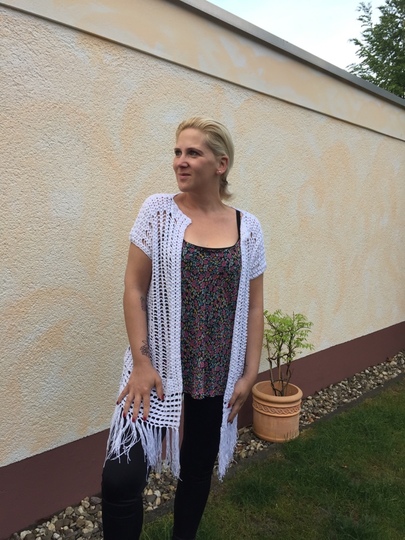 Häkelanleitung Leichte Longvest - Weste