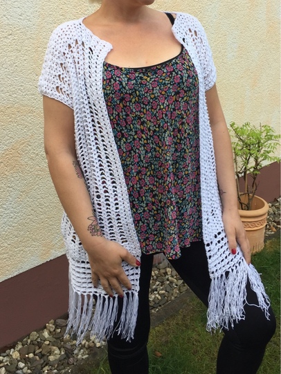 Häkelanleitung Leichte Longvest - Weste