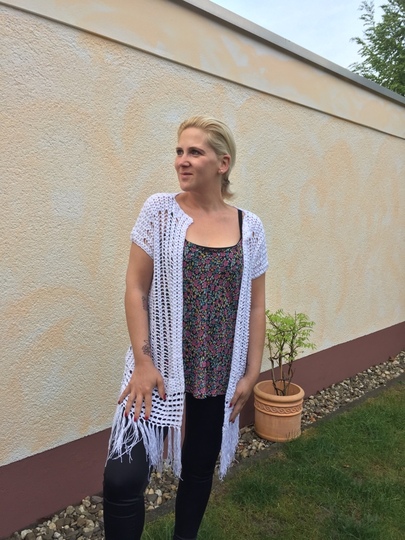 Häkelanleitung Leichte Longvest - Weste