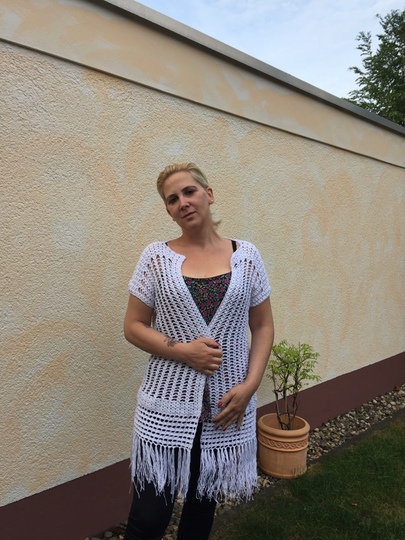 Häkelanleitung Leichte Longvest - Weste