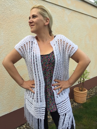 Häkelanleitung Leichte Longvest - Weste