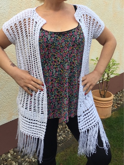 Häkelanleitung Leichte Longvest - Weste