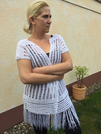 Häkelanleitung Leichte Longvest - Weste