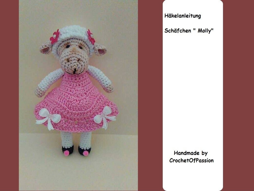 Schäfchen " Molly " - Häkelanleitung