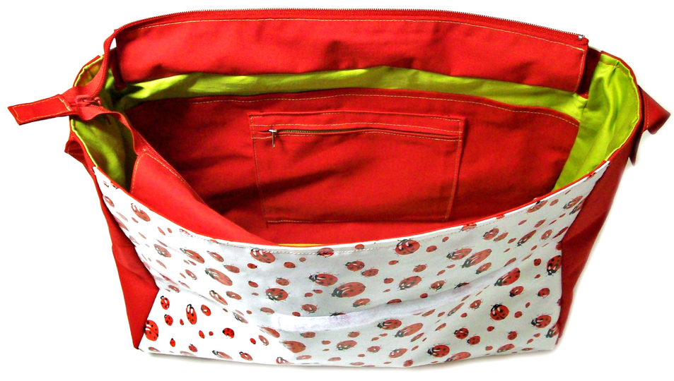 Messenger Bag Nähanleitung mit Schnittmuster