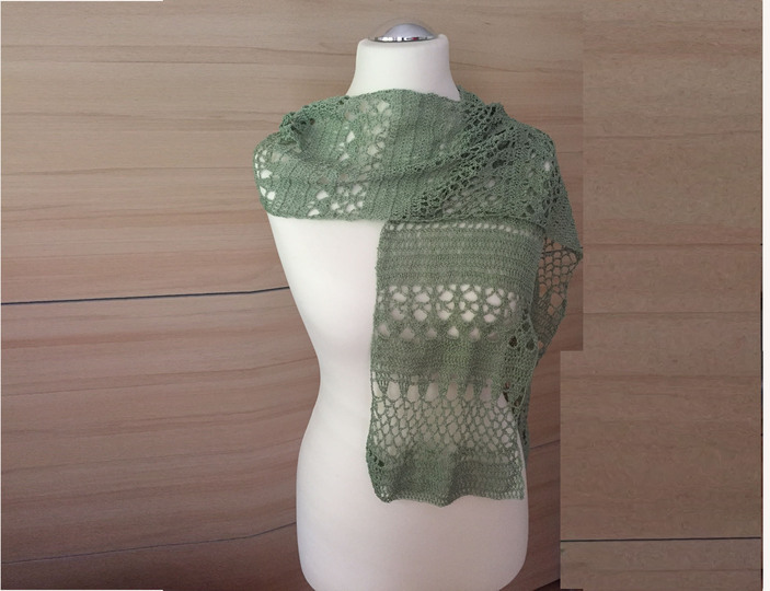 Häkelanleitung Lace - Schal 