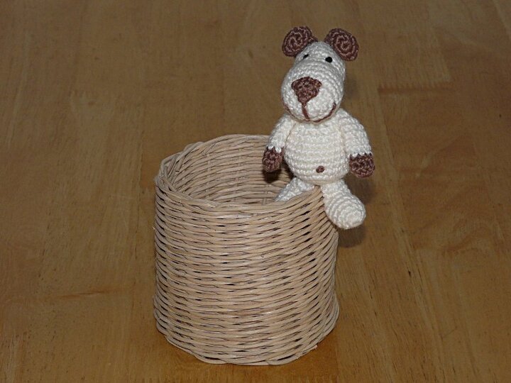 Häkelanleitung Schlüsselanhänger oder Taschenbaumler kleiner Hund