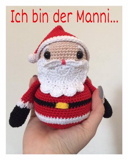 Häkelanleitung Weihnachts-Manni