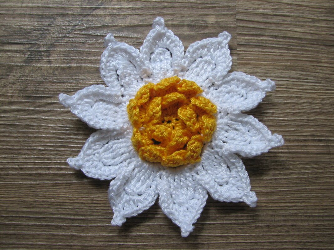 Häkelanleitung Blüte "Margerite"