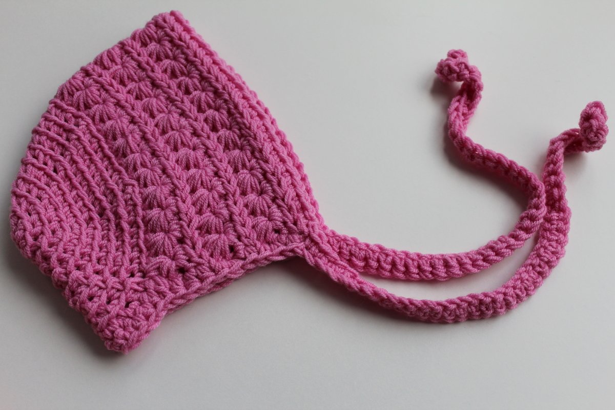 "Sternchen" gehäkelte Babymütze Bonnet PDF-Anleitung - Bild 2