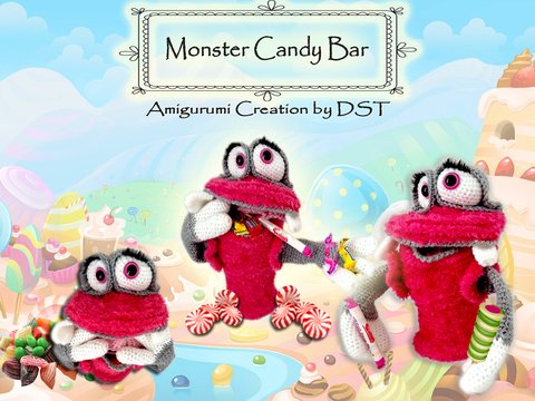 Amigurumi Monster Candy Bar