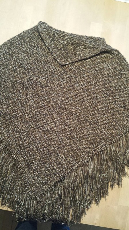 Strickanleitung Poncho Gr. 38/40 - Bild 2