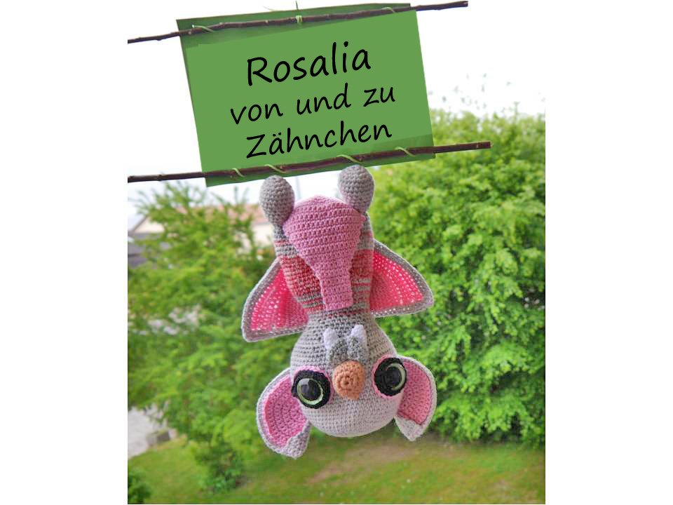 Fledermaus Rosalia von und zu Zähnchen - Häkelanleitung - Bild 2