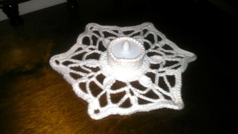 Teelicht " Crystal - White "