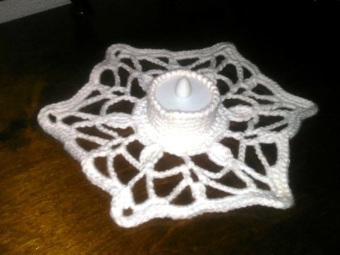 Teelicht " Crystal - White "