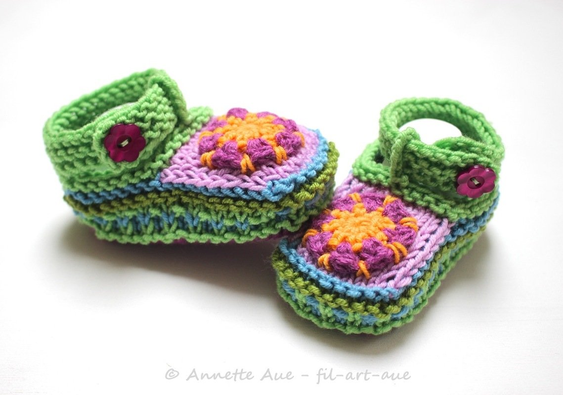 Strickanleitung Babyschühchen / Ballerinas in 3 Größen