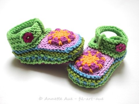 Strickanleitung Babyschühchen / Ballerinas in 3 Größen