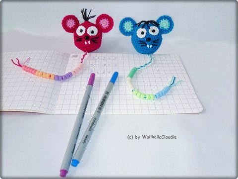 Häkelanleitung Rechenmaus - Zählmaus