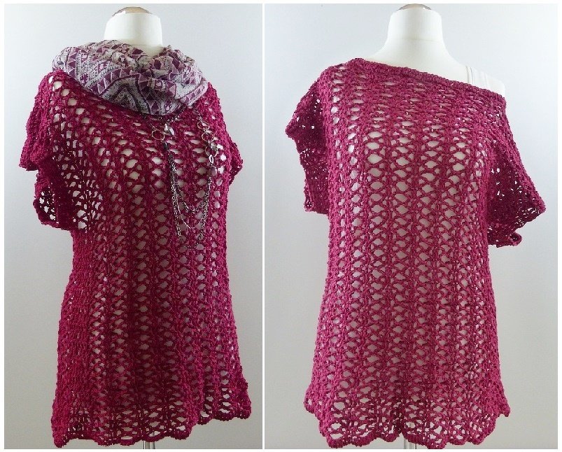 LaBella Häkelanleitung für ein Netzshirt leicht & schnell gehäkelt